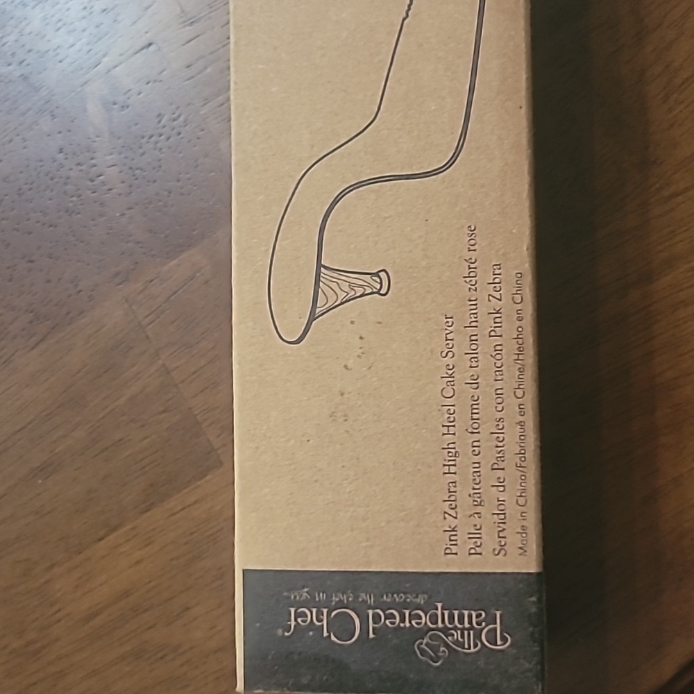 The pampered chef pink zebra high heel